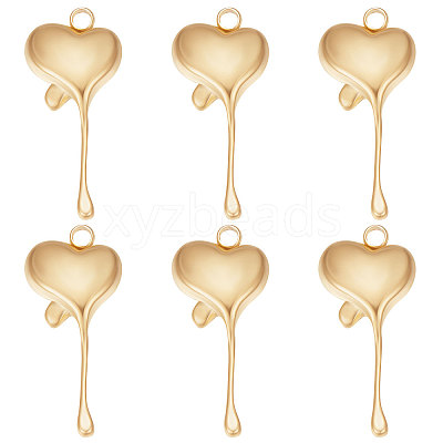 15Pcs Ion Plating(IP) 304 Stainless Steel Pendants STAS-BBC0002-11-1
