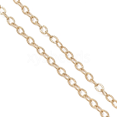 2.5MM 304 Stainless Steel Textured Cable Chain Necklaces with Spring Ring Clasps NJEW-JN05710-1