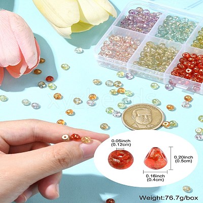 50G 10 Colors Transparent Acrylic Beads FIND-CJ0002-86-1