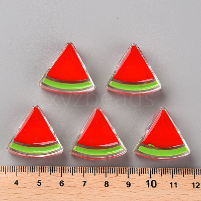 Transparent Enamel Acrylic Beads X-TACR-S155-001F-1