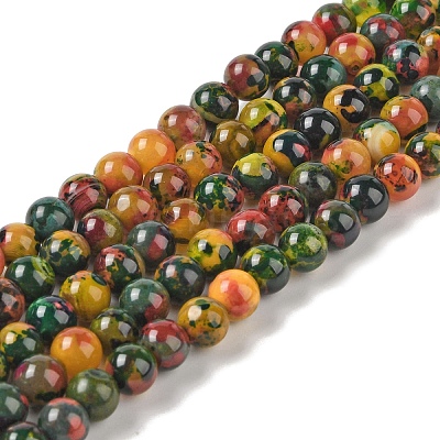 Natural Agate Bead Strands G-C116-B01-06-1