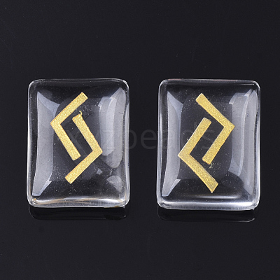 Glass Cabochons G-R461-16G-1