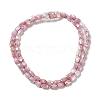 Electroplate Glass Beads Strands GLAA-D013-05D-1