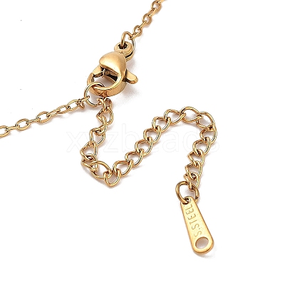 PVD Vacuum Plating 201 Stainless Steel Necklaces NJEW-R267-01X-G-1