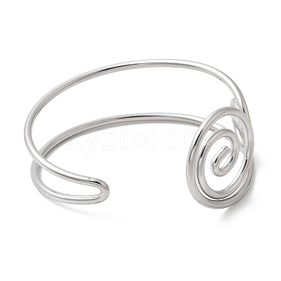 304 Stainless Steel Cuff Bangles for Women BJEW-Z150-02P-02-1