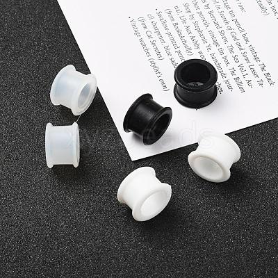 6Pcs 3 Colors Pulley Silicone Ear Gauges Flesh Tunnels Plugs FIND-YW0001-18E-1
