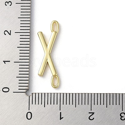 Rack Plating Brass Connector Charms KK-P245-07G-X-1