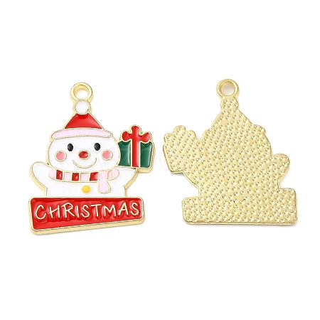 Christmas Alloy Enamel Pendants LS-ENAM-D050-13A-02G-1