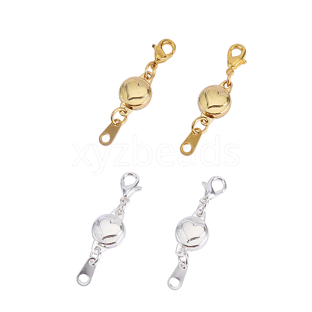 10 Sets 2 Colors Zinc Alloy Magnetic Clasps PALLOY-CJ0001-140-1