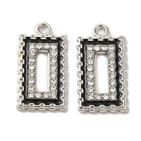 Alloy with Rhinestone Pendants FIND-B032-21P-1