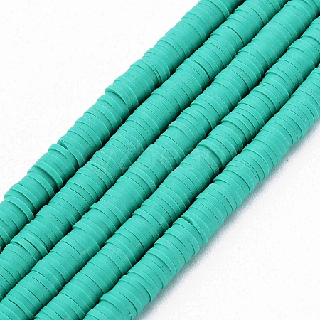 Handmade Polymer Clay Bead Strands X-CLAY-T002-6mm-50-1