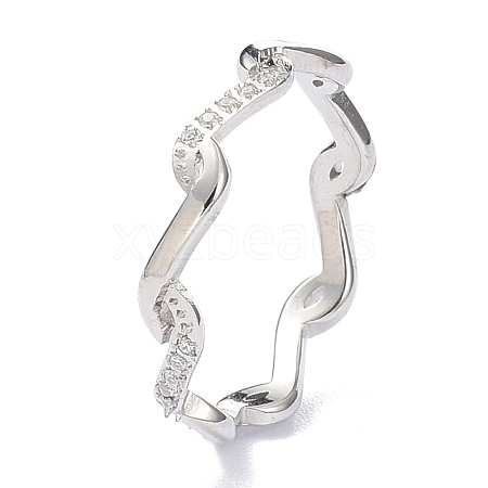 304 Stainless Steel Finger Rings RJEW-J071-06-P-1