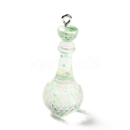 Transparent Resin Pendants RESI-A019-01A-1