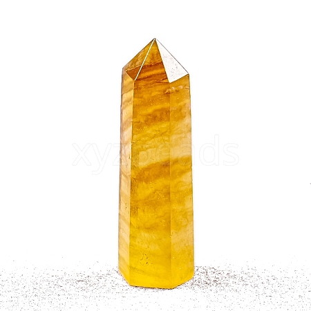 Point Tower Natural Fluorite Home Display Decoration PW-WG04107-12-1