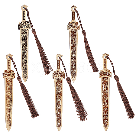 Sword Bamboo Bookmarks AJEW-WH0291-91-1