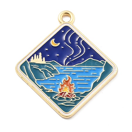 Alloy Enamel Pendants PALLOY-E582-05KCG-06-1