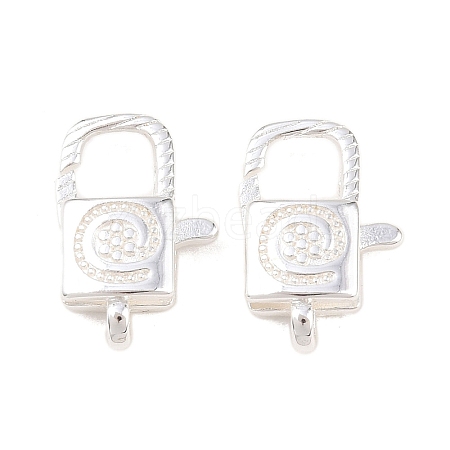 Brass Lobster Claw Clasps KK-B167-17S-1