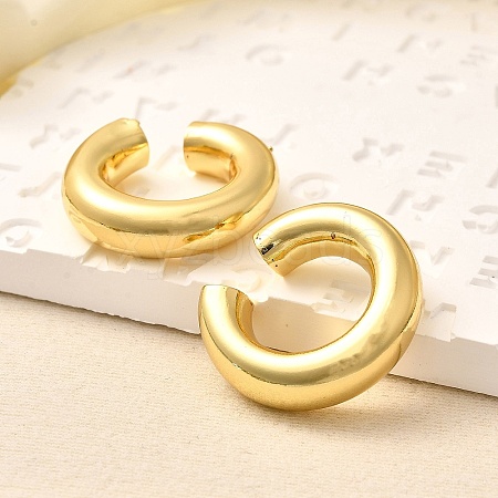 Rack Plating Brass Round Cuff Earrings EJEW-R150-16G-1