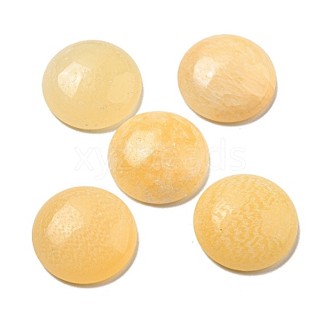 Natural Yellow Jade Cabochons G-C115-02A-31-1