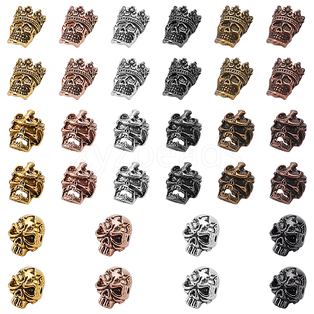 Tibetan Style Alloy Beads PALLOY-PH0013-89-RS-1