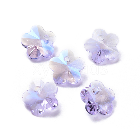 Glass Rhinestone Charms RGLA-L020-A-371MO-1