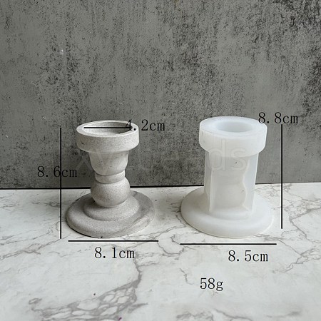 DIY Roman Pillar Candlestick Silicone Molds DIY-C056-06C-1