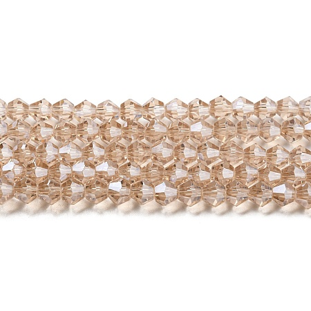 Transparent Electroplate Glass Beads Strands LS-GLAA-F029-2mm-C12-1