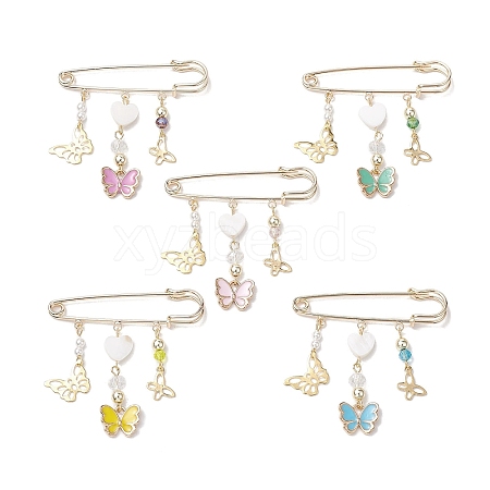 Alloy Enamel Charm Pins JEWB-BR00162-1