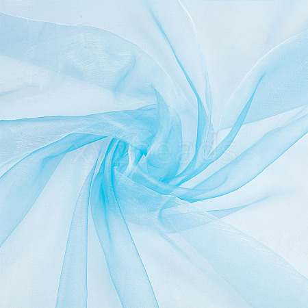 Polyester Organza Fabric DIY-WH0622-049A-1