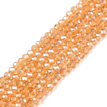 Electroplate Glass Beads Strands EGLA-A044-T1mm-A23-1