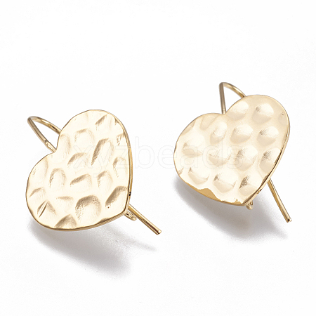 Brass Stud Earring Findings X-KK-Q750-033G-1