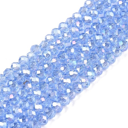 Electroplate Glass Beads Strands LS-EGLA-A044-T1mm-B14-1