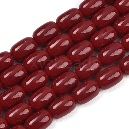 Opaque Glass Beads Strands GLAA-Z015-02G-1