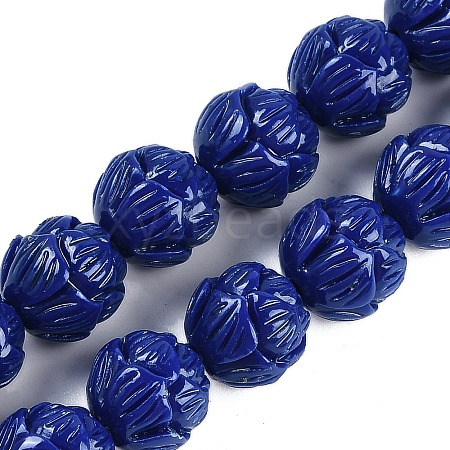 Synthetic Coral Carved Beads Strands CORA-M001-09-1