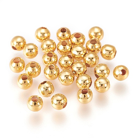 Brass Beads KK-SZ0001-11G-3mm-1