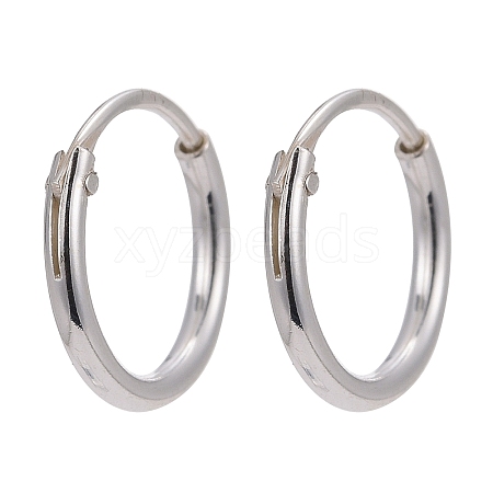 925 Sterling Silver Hoop Earring Findings STER-E062-05A-S-1