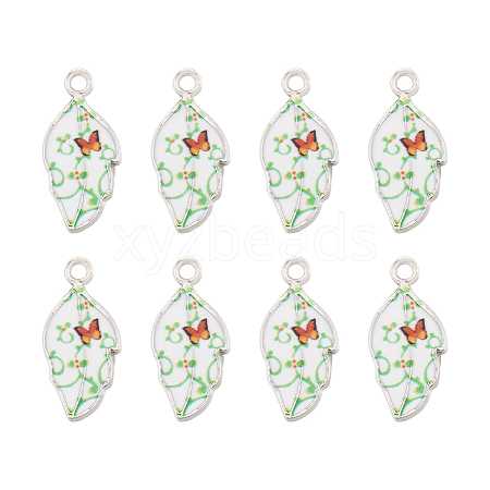 Alloy Enamel Pendants PALLOY-TAC0009-25P-B-1