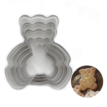 5Pcs Stainless Steel Cookie Cutters PW-WGFF0D1-01-1