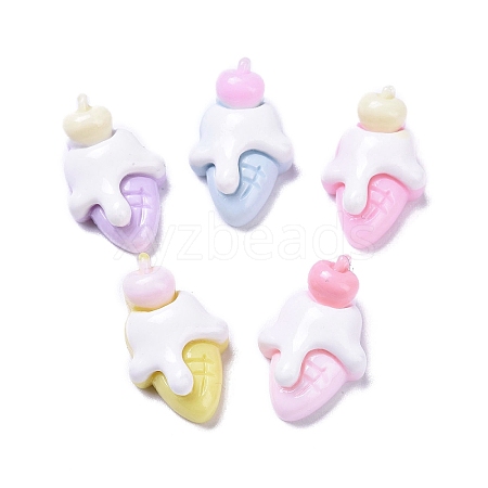 Opaque Cute Resin Decoden Cabochons RESI-B024-01B-1