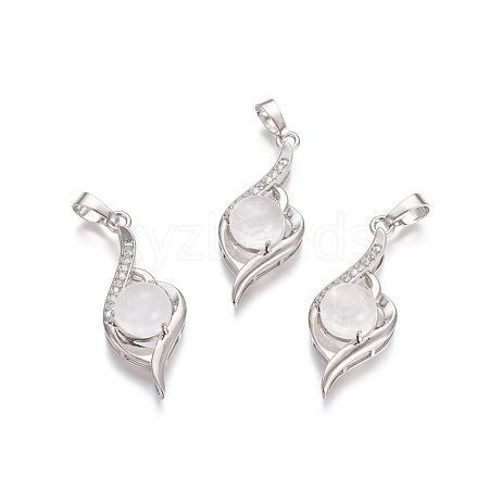 Natural Quartz Crystal Pendants G-L512-G12-1