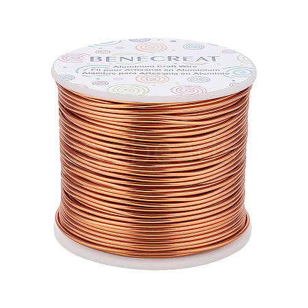 BENECREAT Matte Round Aluminum Wire AW-BC0003-30F-1.5mm-1