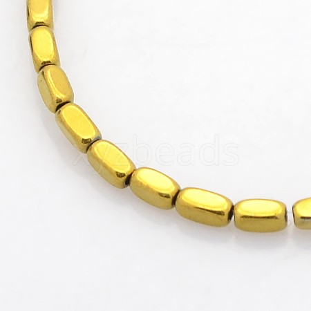 Electroplate Non-magnetic Synthetic Hematite Beads Strands G-J213D-06-1