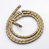 Electroplate Non-magnetic Synthetic Hematite Beads Strands G-J213A-A-3