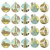 20Pcs 5 Styles Alloy Enamel Pendants ENAM-FS0004-06-1