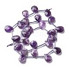 Natural Amethyst Beads Strands G-K382-C03-01-3