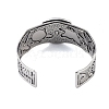 Constellation Alloy Open Cuff Bangles for Women Men LS-BJEW-C064-01AS-11-3