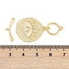 Brass Toggle Clasps KK-K391-16G-4