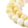 Baking Paint Glass Bead Strands X-GLAA-H031-01B-03-4