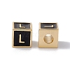Rack Plating Brass Enamel Beads KK-B060-04G-01L-1