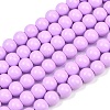 Painted Glass Bead Strands DGLA-S071-8mm-B38-1